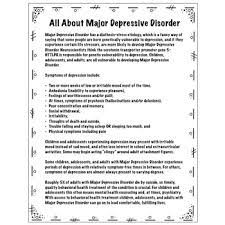 Maybe you would like to learn more about one of these? Major Depressive Disorder A Handout About Depression Tpt