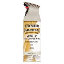 3 Pack Rust Oleum Universal All Surface Metallic Satin Nickel Spray Paint And Primer In 1 11 Oz Walmart Com Walmart Com