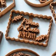 Custom Name And Flower Petit Beurre Cookie Cutter Wedding Cookie Cutter With Name Custom Cookie Cutter Personalized Cookie Cutter Petit Beurre Cookies Personnalises Biscuit Personnalise