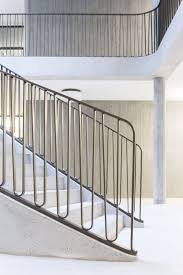 Fiechter Salzmann Schulhaus Hunenberg Hic Arquitectura Balcony Railing Design Stairway Design Interior Stairs