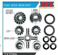 DIFFERENTIAL DEVICE KIT SIDE GEAR SPIDER INTER DIFF PINION ...