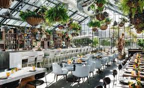 Little vegan cafe in a strip mall with lot parking, est. Los Angeles The Line Hotel Unveils New Culinary Concept With Interiors To Match Greenhouse Restaurant Greenhouse Cafe Los Angeles Hotels