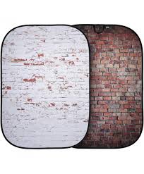A taupe brick wall makes the luxurious kitchen less formal and more relaxed at the same time. Lastolite Urban Collapsible Background 5 X 7 Red Brick Distressed White Brick