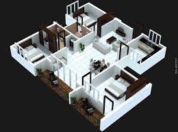 Rumah dengan 5 kamar tidur Dekorasi Rumah Minimalist 50 Denah Rumah Minimalis 3d 3 Kamar Tidur 2 Lantai Dan 2 Kamar Tidur Denah Rumah 3d Denah Rumah Rumah Minimalis