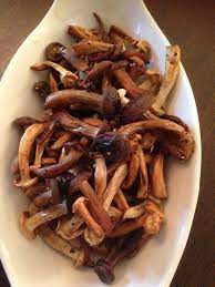 Crispy Roasted Beech Mushrooms