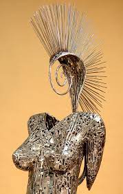 Welded Sculptures Made From Recycled Materials By Brian Mock Ego Alterego Metal Sculpture Sculpture Scrap Metal Art