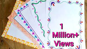 Your writers are very professional. 5 In 1 Simple Border Design For Project Assignment Front Page Design Handmade Simple Border Design Youtube