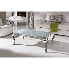 The most common mirror coffee table material is glass. Louis Large Mirrored Coffee Table In White Vida Living Furniture123