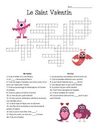Maybe you would like to learn more about one of these? Valentines Day French Crossword Worksheets Teaching Resources Tpt