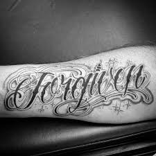 The wrist is the best place for. 30 Forgiven Tattoo Designs For Men Word Ink Ideas