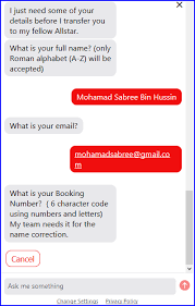 Kalau nak tukar hak milik kena buat insurans baru. Panduan Melakukan Pembetulan Ejaan Nama Pada Tiket Air Asia