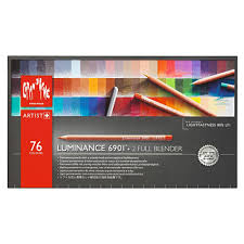 Caran Dache Luminance 6901 Colour Pencil Set Of 76 Includes 2 Full Blenders
