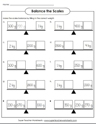 Measuring Weight Kilograms And Grams Worksheets