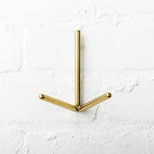 Shop Print Gold Wall Hook 3 Sided Iron Prong Angles A Space Saving Spot For Coats Keys Jewelry Wall Mounted Storage Brass Wall Hook Wall Mounted Coat Rack