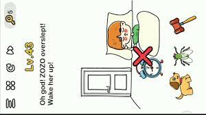 Level 45 to 150 answers walkthrough. Brain Out Level 42 Oh God Zozo Overslept Wake Her Up Youtube