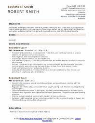 Basketball Coach Resume Samples Qwikresume