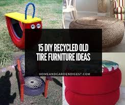 A large and in charge coffee table that has a cool and stylish industrial feeling to it. 15 Diy Recycled Old Tire Furniture Ideas Home And Garden Digest