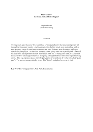 Why is nostalgia so powerful? Pdf Retro Galore Is There No End To Nostalgia
