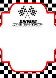 Free Race Car Birthday Invitation Template Printable Drevio Printable Birthday Invitations Cars Birthday Invitations Car Birthday Party Invitations