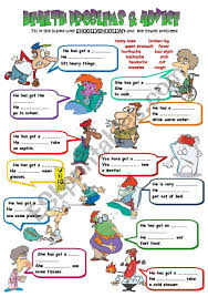 Illnesses and health problems interactive and downloadable worksheet. Health Problems Vocabulary And Grammar English Lesson And Practice Cute766