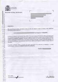 Administración lugar u oficina pública donde se anotan y. Certificado Del Registro Central De Penados Spanien Musterubersetzungen Von Urkunden