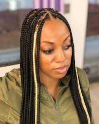 Totally above average, these plaits are convenient and an easy idea to try! 20 Hottest Triangle Box Braids You Ve Gotta See