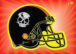 Cartoon vector illustration of a cute kid football player with hands holding ball. Football Helmet Free Vector