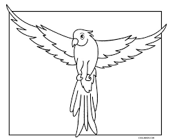 More free printable animal coloring pages and sheets can be found in the animal color page gallery. Printable Parrot Coloring Pages For Kids
