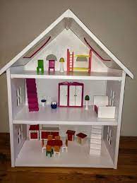 oyun evi barbie ev minyatur ev bebek evleri