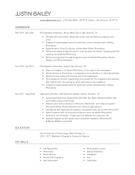 See how to list internships on a resume. Photography Internship Resume Examples And Tips Zippia