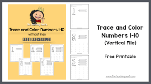 Download the free printable numbers coloring pages there's one number with its written name on each page. Trace And Color Numbers 1 10 The Teaching Aunt