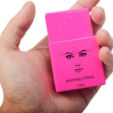 Cadena de mapeo de cejas,Cadena de mapeo preentintada Regla de bordado de  tinta,Cadena de mapeo preentintada Regla de marca de cejas rosa,Cadena de  mapeo preentintada Marcador de línea de