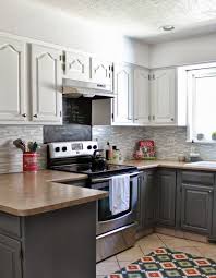 Remodelaholic Grey And White Kitchen Makeover White Kitchen Makeover Gray And White Kitchen Kitchen Renovation