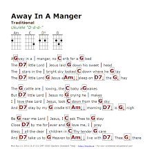 Away In A Manger Traditional Http Myuke Ca Ukulele Chords Songs Ukelele Songs Christmas Ukulele