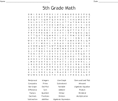 Some of the worksheets for this concept are 5th grade crossword, vocabulary, math 5th grade problem solving crossword name, mixed math crossword, name matter crossword, fun math game s, brain teaser question, website e mail tim. 5th Grade Math Word Search Wordmint
