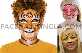 free tiger face painting tutorial