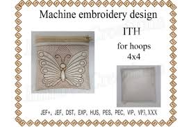 Download Cosmetic Bag Zippered Bag Butterfly In The Hoop Creative Fabrica Yellowimages Mockups