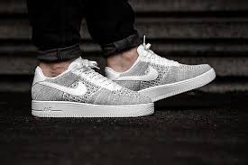 Nike Air Force 1 Ultra Flyknit Low Takes On A Cool Grey Makeover For Spring Sneakers Fashion Nike Nike Air Force