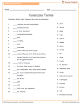 If you can ace this general knowledge quiz, you know more t. Kwanzaa Terms Matching Activity December Holidays Printable Grades 2 5 Teachervision