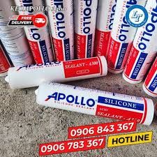 Keo silicone giá sỉ rẻ APOLLO A300 TRẮNG TRONG