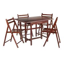 Choose from contactless same day delivery, drive up and more. Winsome Taylor 5 Piece Drop Leaf Table Set 4 Folding Chairs Walnut Staples Ca