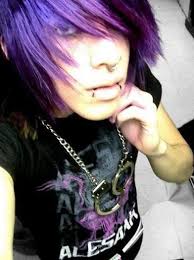 50 unique emo hairstyles for girls bubblegum pink emo hair buns unkempt purple layered emo hairdo Black And Purple Hair Boys Novocom Top