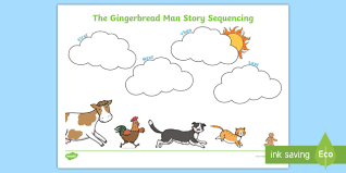 Png file, full view for transparency. The Gingerbread Man Story Sequencing Worksheet Jack And The Beanstalk Story