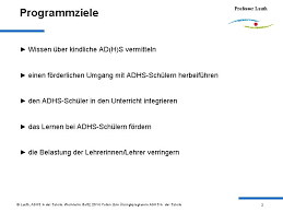Adhs In Der Schule Professor Lauth Ein Bungsprogramm