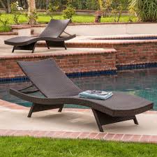 Eliana Outdoor Brown Wicker Chaise Lounge Chairs Set Of 2 Great Deal Furniture Brown Chaise Lounge Outdoor Chaise Lounge Outdoor Chaise Lounge Chair