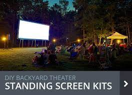 Diy Projection Screens For Backyard Theater Outdoor Projector Screens Outdoor Projector Screen Diy Outdoor Projector