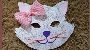 Make one of the 12 popular mask styles in the book. Cat Mask Diy Face Mask Animals Mask Using Paper Facemask Youtube