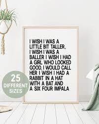 I wish i was a baller. I Wish I Was A Little Bit Taller Skee Lo Poster Rap Poster Rap Lyrics Wall Art Hip Hop Lyrics Rapper Quotes Kids Rap Lyrics Art Rapper Quotes Rap Lyrics
