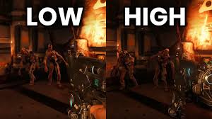 Nó là một trong hai tựa game khởi nguồn cho thể loại fps, sáng tạo, mang tính cách mạng. Doom 2016 Low Vs High Graphics Settings Test Youtube