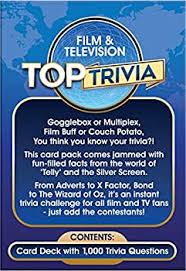 Watching television is a popular pastime. Top Trivia Film Tv Amazon Com Au Toys Games
